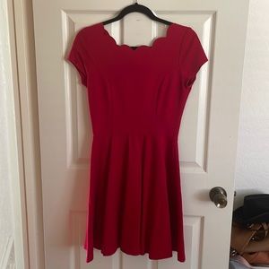 Red A-Line Dress
